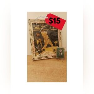 San Francisco Giants Jeff Kent Quartz Wall Clock Topps Trading Baseball Card $15